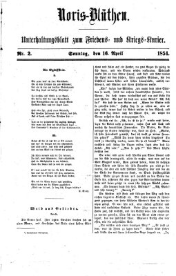 Nürnberger Friedens- und Kriegs-Kurier Sonntag 16. April 1854