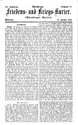 Nürnberger Friedens- und Kriegs-Kurier Mittwoch 17. Januar 1855