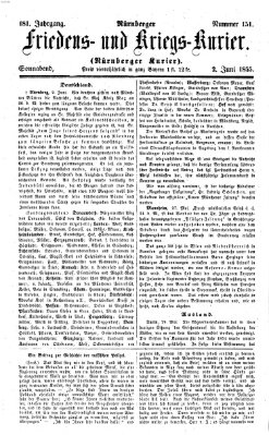 Nürnberger Friedens- und Kriegs-Kurier Samstag 2. Juni 1855
