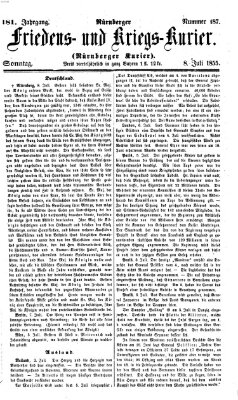 Nürnberger Friedens- und Kriegs-Kurier Sonntag 8. Juli 1855