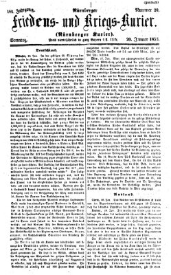Nürnberger Friedens- und Kriegs-Kurier Sonntag 20. Januar 1856