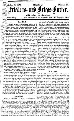 Nürnberger Friedens- und Kriegs-Kurier Donnerstag 11. Dezember 1856