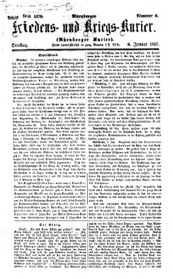 Nürnberger Friedens- und Kriegs-Kurier Dienstag 6. Januar 1857