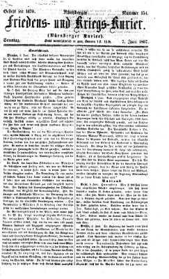 Nürnberger Friedens- und Kriegs-Kurier Sonntag 7. Juni 1857