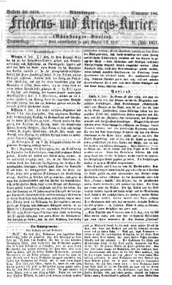 Nürnberger Friedens- und Kriegs-Kurier Donnerstag 9. Juli 1857