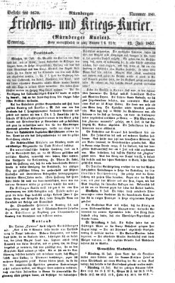 Nürnberger Friedens- und Kriegs-Kurier Sonntag 12. Juli 1857