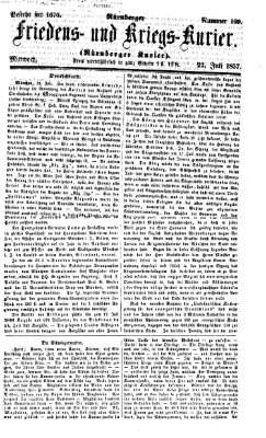 Nürnberger Friedens- und Kriegs-Kurier Mittwoch 22. Juli 1857