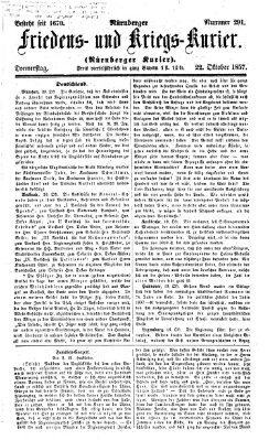 Nürnberger Friedens- und Kriegs-Kurier Donnerstag 22. Oktober 1857