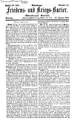 Nürnberger Friedens- und Kriegs-Kurier Sonntag 24. Januar 1858