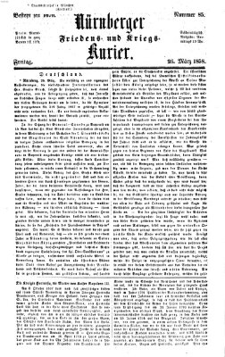 Nürnberger Friedens- und Kriegs-Kurier Freitag 26. März 1858