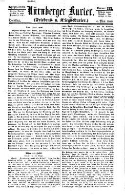 Nürnberger Kurier (Nürnberger Friedens- und Kriegs-Kurier) Dienstag 4. Mai 1858
