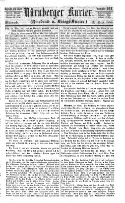 Nürnberger Kurier (Nürnberger Friedens- und Kriegs-Kurier) Mittwoch 22. September 1858