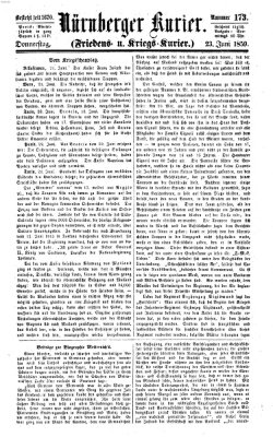 Nürnberger Kurier (Nürnberger Friedens- und Kriegs-Kurier) Donnerstag 23. Juni 1859