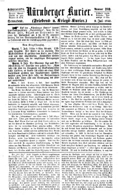 Nürnberger Kurier (Nürnberger Friedens- und Kriegs-Kurier) Samstag 9. Juli 1859