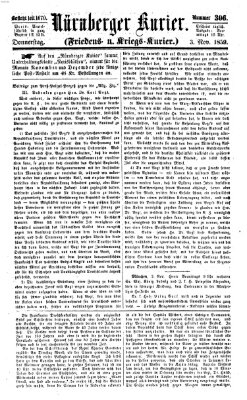 Nürnberger Kurier (Nürnberger Friedens- und Kriegs-Kurier) Donnerstag 3. November 1859