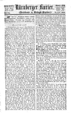 Nürnberger Kurier (Nürnberger Friedens- und Kriegs-Kurier) Freitag 12. Oktober 1860