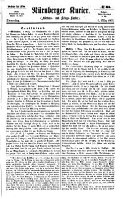 Nürnberger Kurier (Nürnberger Friedens- und Kriegs-Kurier) Donnerstag 6. März 1862