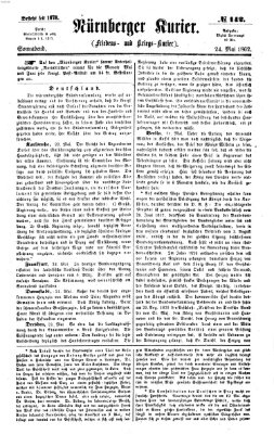 Nürnberger Kurier (Nürnberger Friedens- und Kriegs-Kurier) Samstag 24. Mai 1862