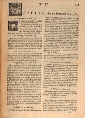 Gazette (Gazette de France) Samstag 11. September 1756