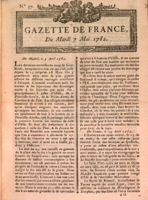 Gazette de France Dienstag 7. Mai 1782