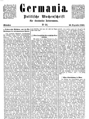 Germania Donnerstag 10. Dezember 1868