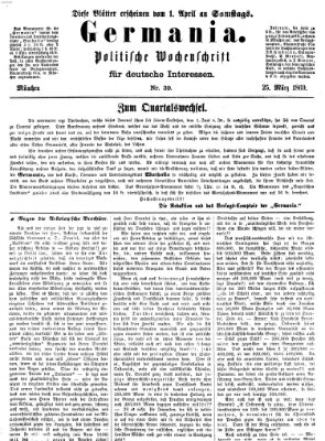 Germania Donnerstag 25. März 1869