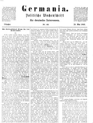 Germania Samstag 29. Mai 1869
