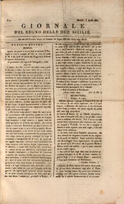 Giornale del Regno delle Due Sicilie Dienstag 3. April 1821