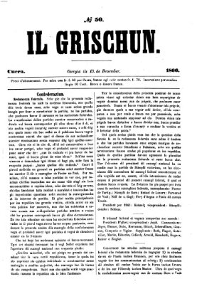 I Grischun Donnerstag 13. Dezember 1860