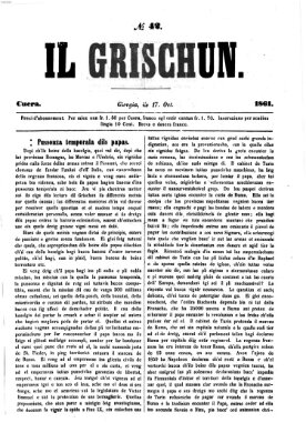 I Grischun Donnerstag 17. Oktober 1861