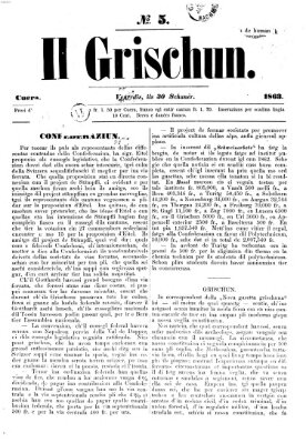 I Grischun Freitag 30. Januar 1863