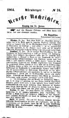 Nürnberger neueste Nachrichten Sonntag 24. Januar 1864