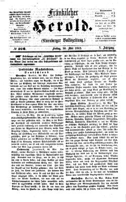 Fränkischer Herold Freitag 30. Mai 1862