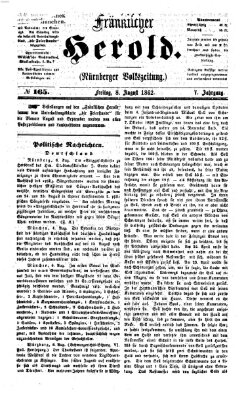 Fränkischer Herold Freitag 8. August 1862