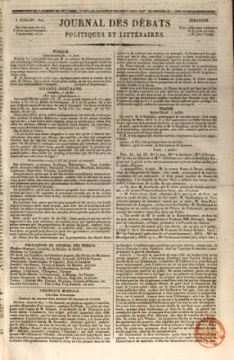 Journal des débats politiques et littéraires Sonntag 8. Juli 1827