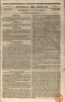 Journal des débats politiques et littéraires Dienstag 21. August 1827