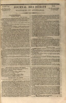 Journal des débats politiques et littéraires Dienstag 28. August 1827