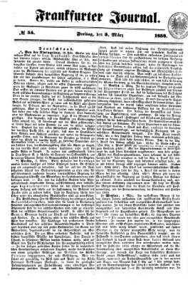 Frankfurter Journal Freitag 5. März 1858
