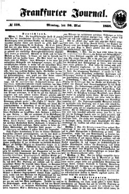 Frankfurter Journal Montag 10. Mai 1858