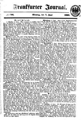 Frankfurter Journal Montag 7. Juni 1858