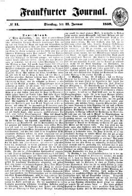 Frankfurter Journal Dienstag 11. Januar 1859