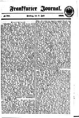 Frankfurter Journal Freitag 1. Juli 1859