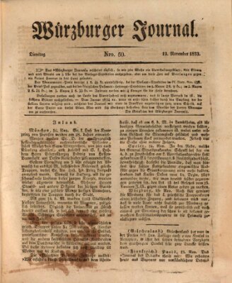 Würzburger Journal Dienstag 19. November 1833