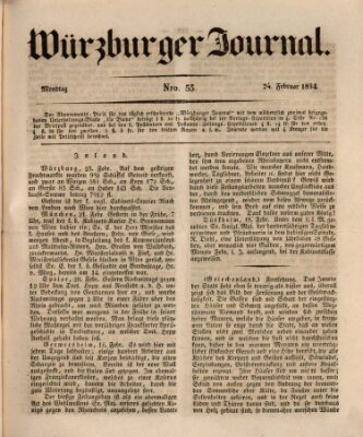 Würzburger Journal Montag 24. Februar 1834