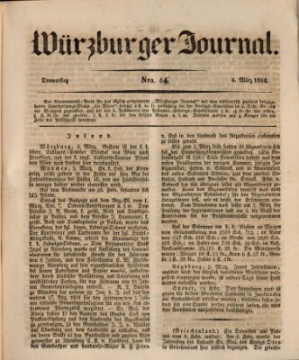 Würzburger Journal Donnerstag 6. März 1834