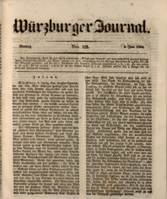 Würzburger Journal Montag 9. Juni 1834