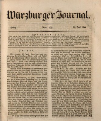 Würzburger Journal Freitag 20. Juni 1834