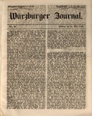 Würzburger Journal Donnerstag 21. März 1839
