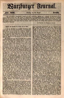 Würzburger Journal Mittwoch 28. August 1839