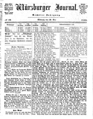 Würzburger Journal Mittwoch 30. Mai 1860